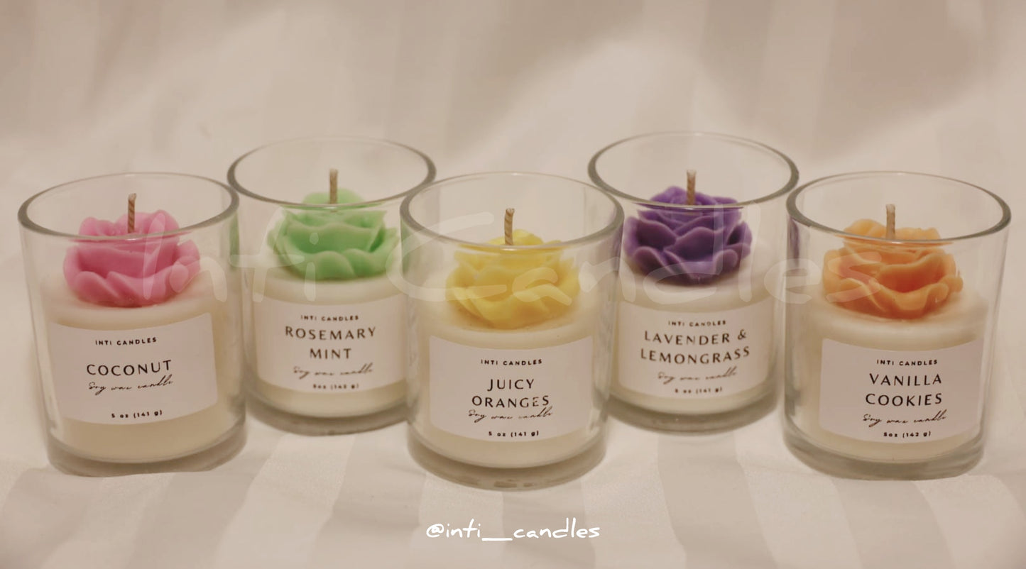 Blooming Rose Candle