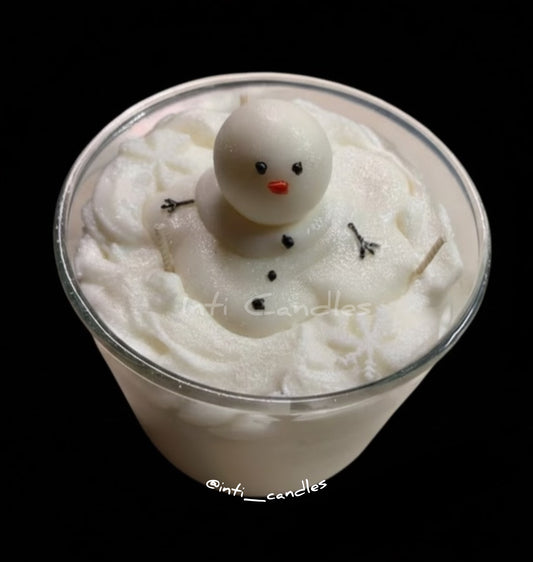 Snowman Candle